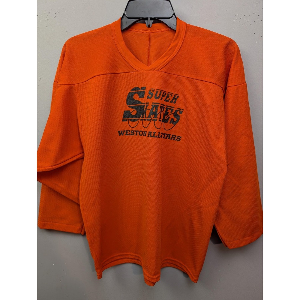 CCM Hockey Jersey Youth L/XL Orange Super Skates Weston Allstars Air-Knit Canada